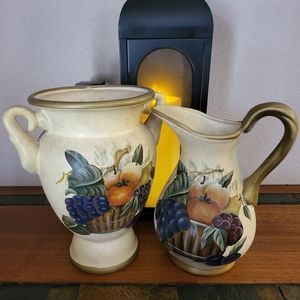 FRUIT PITCHER AND URN SET